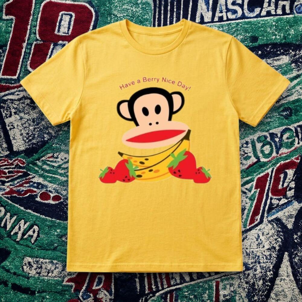 Y2K Cute Paul Frank Julius Berry Graphic Tee Daisy Unisex